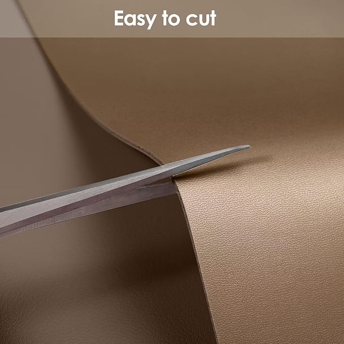 Zinkooat Leather Table Cover,1.8mm Thick,42x78 Inch Table Protector,Table Protector for Dining Room Table,Dining Table Cover,Table Cover Protector.(Mud Color+Champagne Gold,42x78)