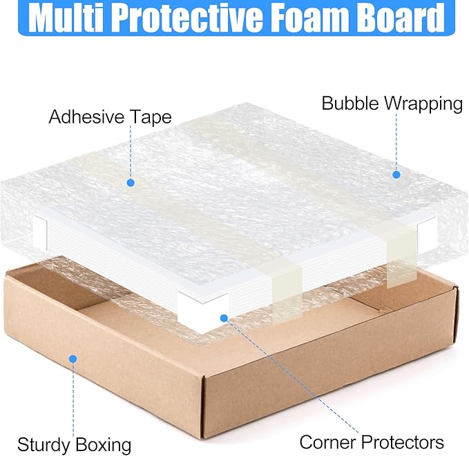 ToLanbbt 24 Pack White Foam Board, 18 x 24 x 3/16" Thick Foam Core Acid Free Poster Foamboard for Art Craft Projects, Painting, Displaying, Signage, Wedding, School