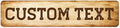 Custom Sign, Custom Street Sign, 11 Font Colors, 13 Font Styles, 4 Hole Options, 22 Sizes, 4x18 Inches, Rust Free DiBound, Fade Resistant, Made in USA by My Sign Center (Vintage)