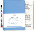 Mantra Planner 2026 Planner, Daily Journal & Gratitude Journal All-In-One with To Do List, Self Care Prompts & Habit Tracker - 7 x 10 - Blue