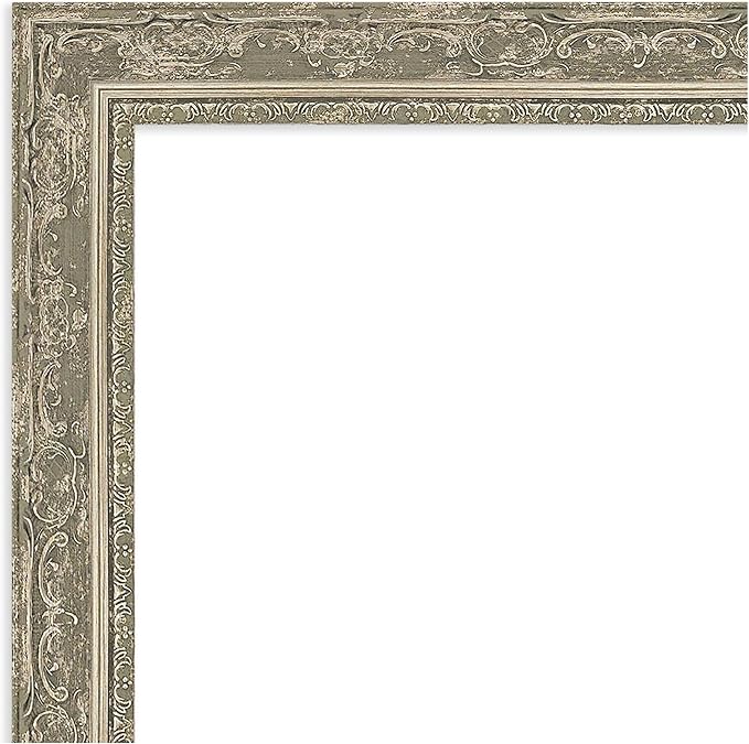 Amanti Art Silver Framed Magnetic Board 16x16 X-Small Vision Board for use with Magnets, 100% Metal Sheet to Display Items as Office Decor or for Home Organization in mudroom, Kitchen or Kids Room