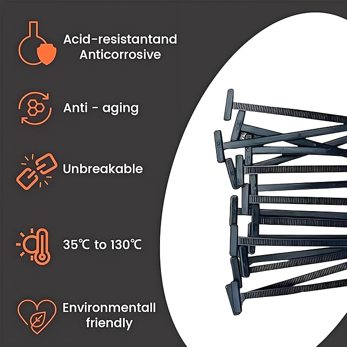 200 Pcs Nylon Universal Cable Tie Buckle with PP Storage Box - Multifunctional Zip Ties with Pin & Button, UV Resistant Fasteners for Car Repair, Bumper & Fender Clips (100PCS)