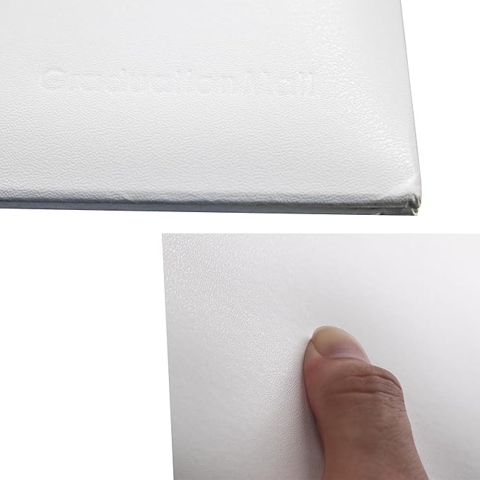 GraduationMall 8.5"x11" Smooth Padded Diploma Cover Certificate Holder White,12-Packs