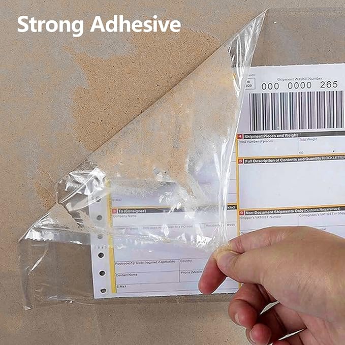 RyhamPaper Packing List Envelopes, Clear 7.5" x 5.5" Self Adhesive Shipping Labels Envelope Pouches (1000 Pack)