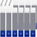 Spakon 60 Pcs 2.8mm Lead Refill Carpenter Construction Pencils Marker Lead Refills Dry Mechanical Woodworking Pencil Tools for Writing Drawing Drafting (Black)