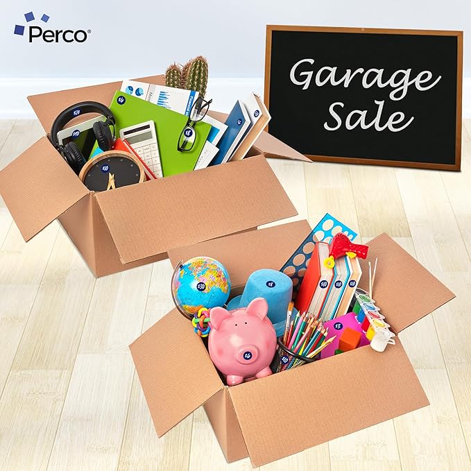Perco Dark Blue 1-Inch Perforated Circle Dot Sticker Labels — 10 Rolls, 10,000 Round Stickers — with Permanent Adhesive for Inventory Management, Color Coding, Garage Sales, Crafts—Made in USA