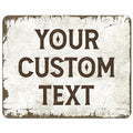 Rustic Custom Sign, Personalized Metal Signs, Gift for Him Men Dad, Man Cave, Indoor and Outdoor Use, Made in The USA