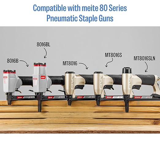 meite 21 Gauge Upholstery Staples, 1/2-Inch Crown with 5/8-Inch Length Galvanized Heavy Duty Staples for Staple Guns MT8016, MT8016S, and MT8016SLN (10 Boxes)