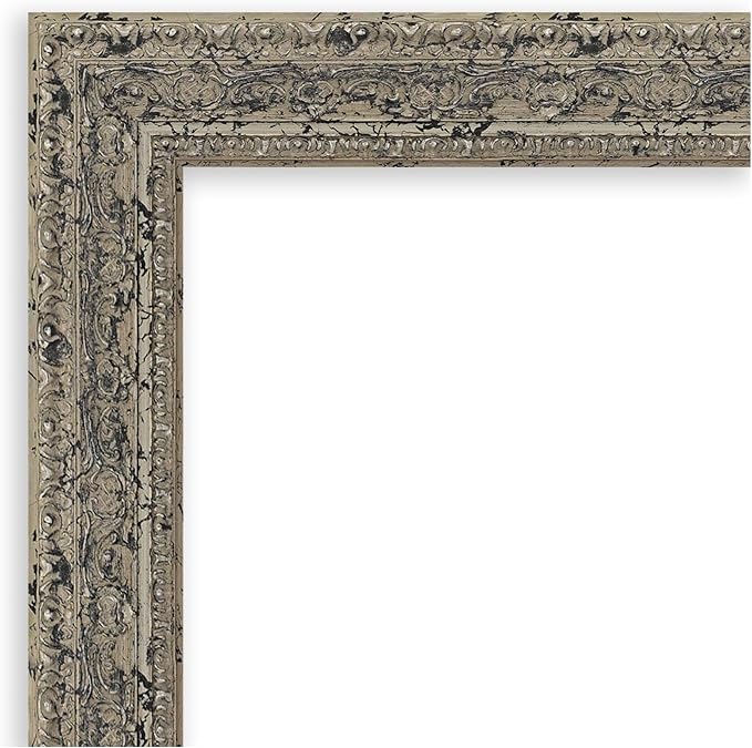 Amanti Art Silver Framed Magnetic Board 29x29 Medium Vision Board for use with Magnets, 100% Metal Sheet to Display Items as Office Decor or for Home Organization in mudroom, Kitchen or Kids Room