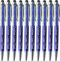 Yucold Customized Pens with Name/Logo - Touch Screen Stylus Ballpoint Pen, Perfect for Weddings, Business & Personalized Gifts (Royal blue,10)