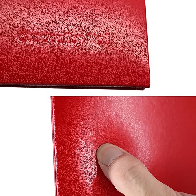 GraduationMall 8.5"x11" Smooth Padded Diploma Cover Certificate Holder Red,6-Packs