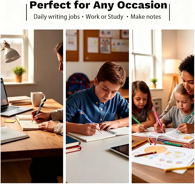 CRME Custom Engraved Ballpoint Pens Bulk Customized Metallic Printed Name Pens Black Ink Personalized Pen with Text Business Logo Smooth Writing for Professionals Teachers Office Meetings Blue Pen