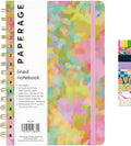 PAPERAGE Lined Spiral Journal Notebook, (Whimsical Garden), 160 Pages, Hardcover Journal for Women & Men, Medium 5.5 in x 8 in - 100 GSM, Thick Paper, Spiral Notebook for Work, School & Journaling