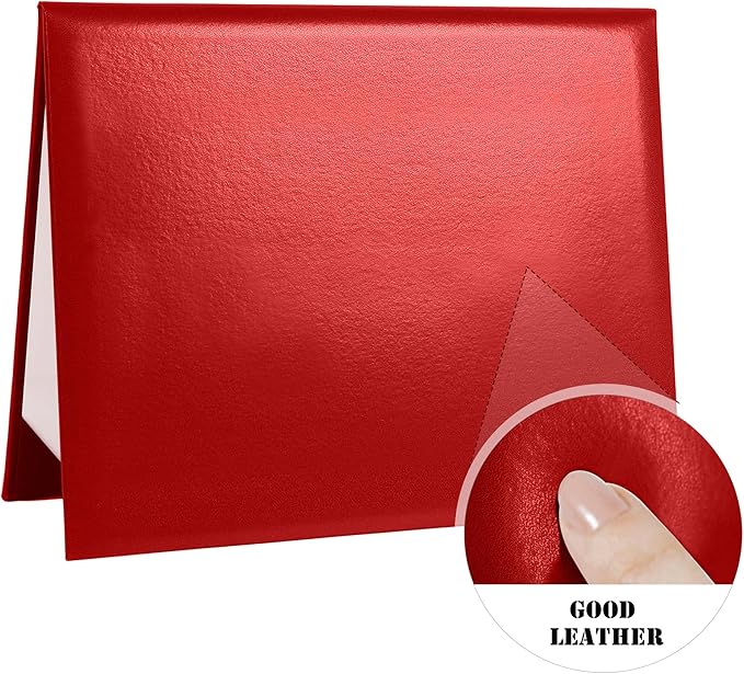 Diploma Cover 8.5” x11” Diploma Holder of Graduation Leatherette Padded Certificate（Tent Style),5-Pack