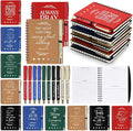 Spakon 50 Set Valentine's Day Christian Gifts Bulk Church Sticky Note Spiral Notebook Bible Verse Ballpoint Pen Prayer Journal Religious Scripture Notepad Sunday School Teacher Pastor Party Favor