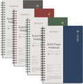 EMSHOI Lined Journal Spiral Notebook 5.7" x 8.22" - 4 Pack 640 Pages 100gsm Thick Paper, A5 Small Notebooks College Ruled, Plastic Hardcover Journals for Writing Women Men Work School Supplies