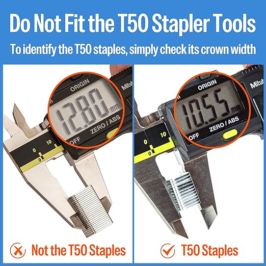 meite 21 Gauge Upholstery Staples, 1/2-Inch Crown with 5/16-Inch Length Galvanized Heavy Duty Staples for Staple Guns MT8016, MT8016S, and MT8016SLN (10,000 Counts)