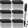 Thenshop 300 Pack Black Permanent Markers Bulk - Fine Point Permanent Marker Quick Drying Waterproof Pens for Doodling Writing Marking Classroom Work on Wood Metal Stone Glass, Office School Supplies