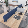 Escape 12" Freestanding Desk Divider | Eco-Friendly Acoustic Privacy Screen | Noise Reducing Desk Partition | 35" Wide | White