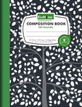 EcoNama Composition Notebooks Pack of 48 College Ruled 200 Pages (100 Sheets) 9.75"x7.5" Black Marble Carbon Neutral Recyclable Paper Eco-Friendly School & Office Supplies For Students and Professionals
