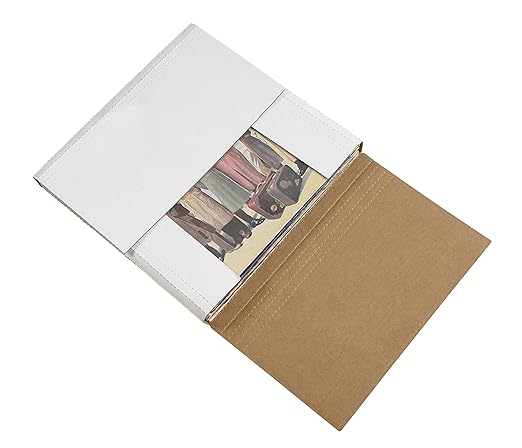 Tape Logic TLM4BK Easy-Fold Mailers, 17 1/8" x 14 1/8" x 2" White (Pack of 50)