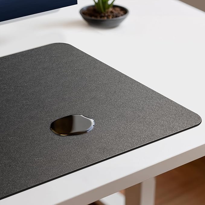 Jotsome Leather Desk Pad Mat, Non-Slip Desk Blotter Pad - Desk Protector for Office, Home, Laptop, and Desktop, Gift for The Holidays (Forest Green, 34" x 17")