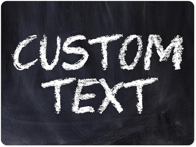 Custom Sign, Custom Street Sign, 11 Font Colors, 13 Font Styles, 4 Hole Options, 22 Sizes, 18x24 Inches, Rust Free DiBound, Fade Resistant, Made in USA by My Sign Center (Chalkboard Black)