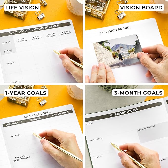 Clever Fox Planner PRO – Weekly & Monthly Life Planner to Increase Productivity, Time Management and Hit Your Goals, 8.5x11″ (Forest Green)