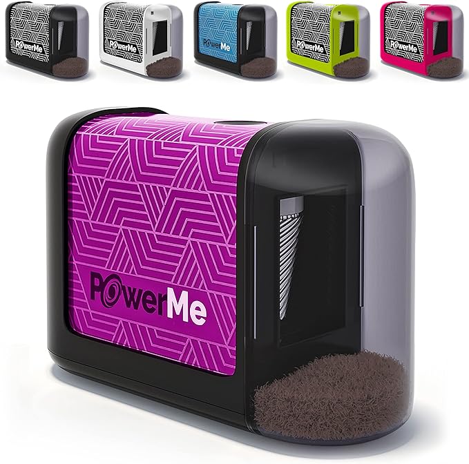 Battery-Operated Electric Pencil Sharpener for Kids, School, Home, Office - for No. 2 Pencils and Colored Pencils