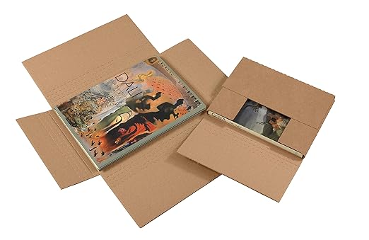 Tape Logic TLMIBMROSK Easy-Fold Mailers, 15" x 11 1/8" x 2", Kraft (Pack of 50)