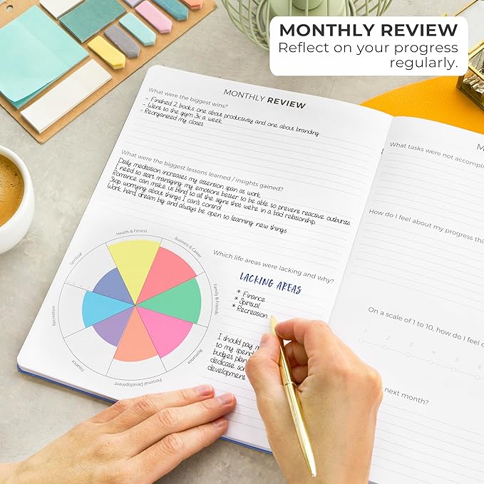 Clever Fox Planner PRO – Weekly & Monthly Life Planner to Increase Productivity, Time Management and Hit Your Goals, 8.5x11″ (Royal Blue)