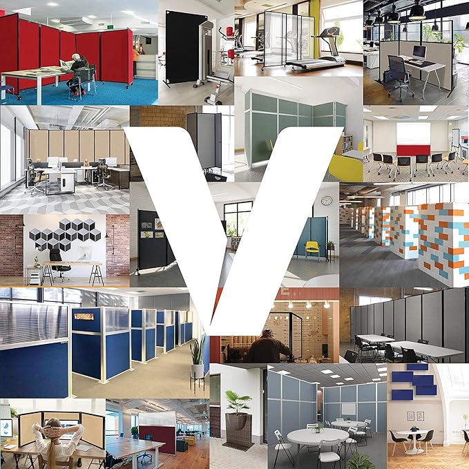 Versare Workstation Partition | Portable Wall Divider | Modern Office Cubicle | Free Standing Privacy Screen | Flexible Work Space | 99" x 70" Natural Maple Wood Grain Panels No Window